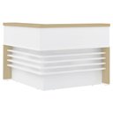 Ver imagem 1 de Balcão de Atendimento em L 147x147cm Corp A06 Carvalho/branco - Mpozenato