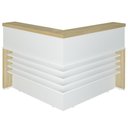 Ver imagem 6 de Balcão de Atendimento em L 147x147cm Corp A06 Carvalho/branco - Mpozenato