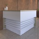 Ver imagem 2 de Balcão de Atendimento em L 147x147cm Corp A06 Carvalho/branco - Mpozenato