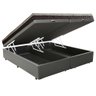 Cama Box Baú Queen Sintético Bipartido + Colchão Elegance Ortopédico Espuma D33 Extra Firme 158x198x - 5