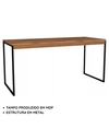 Ver imagem 3 de Mesa Gamer Diretor Pés de Ferro Computador Setup Gamer 150x60cm - Freijó/Preto