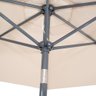 Ombrelone Guarda Sol 2,40m Alumínio Articulado Manivela Mor Cor:bege Bege - 9
