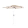 Ombrelone Guarda Sol 2,40m Alumínio Articulado Manivela Mor Cor:bege Bege - 1