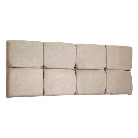 Cabeceira Painel Queen 1,60m Nina Suede Bege - Pallazio