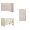 Ver imagem 2 de Quarto para Bebê Completo com Berço Evolution 4 em 1 Zaki Bege/Areia Fosco