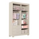 Ver imagem 6 de Quarto para Bebê Completo com Berço Evolution 4 em 1 Zaki Bege/Areia Fosco