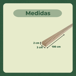 50 Ripas/sarrafos de 2x3x100 Cm Madeira de Pinus - 3