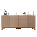 Ver imagem 6 de Balcão Buffet Sala de Jantar 179cm Lucca Areia/freijó C01 - Mpozenato