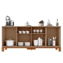 Ver imagem 5 de Balcão Buffet Sala de Jantar 179cm Lucca Areia/freijó C01 - Mpozenato