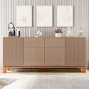 Ver imagem 7 de Balcão Buffet Sala de Jantar 179cm Lucca Areia/freijó C01 - Mpozenato