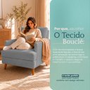 Ver imagem 7 de Poltrona Decorativa Serena para Sala Recepção Escritório Bouclé Premium Luxo Almofada Solta Contempo