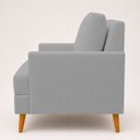 Ver imagem 2 de Poltrona Decorativa Serena para Sala Recepção Escritório Bouclé Premium Luxo Almofada Solta Contempo