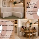Ver imagem 6 de Canto Alemão 140cm Estofado Bouclê com Baú Moderno Luxo