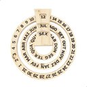 Ver imagem 1 de Calendário Criativo Perpétuo em Madeira Pinus Cru:liso