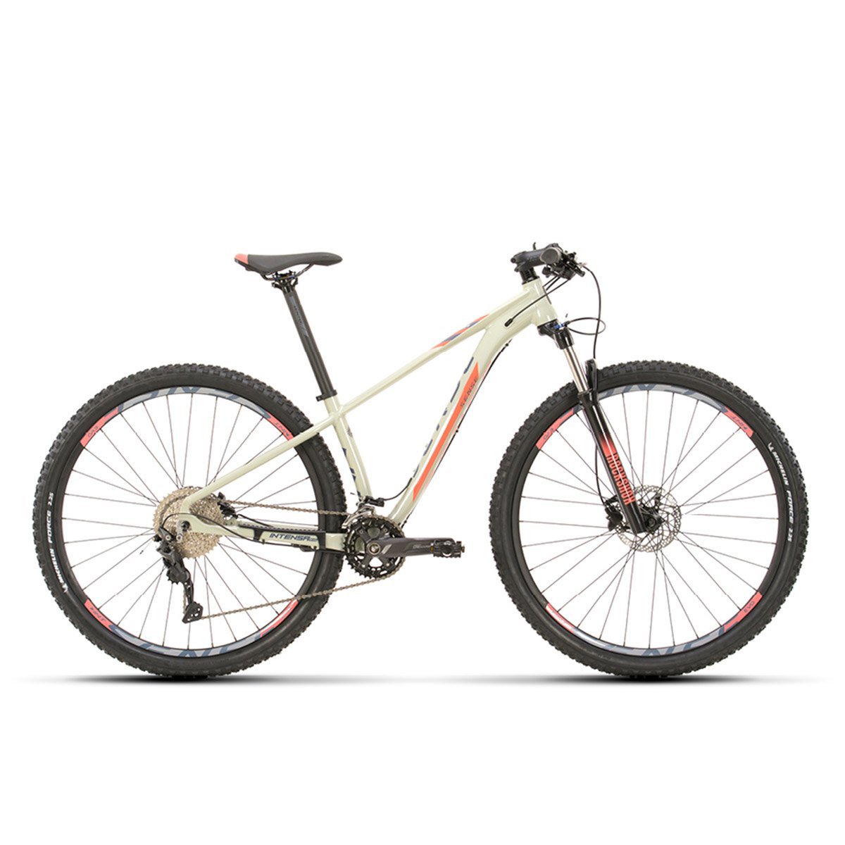 Bicicleta Mountain Bike Aro 29 M17' Freios Shimano Intensa Evo 2023 Cinza Salmão Sense - 2