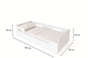 Ver imagem 2 de Cama Montessoriana Solteiro Princesa com Travesseiro e Colchão D23 Black