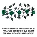 Ver imagem 3 de Enfeite de Parede Decorativo Todo de Ferro 5 Rosas:verde
