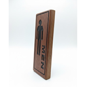 Ver imagem 6 de Placas para Banheiro Masculino e Feminino em Madeira Maciça Rústica