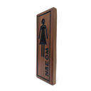 Ver imagem 7 de Placas para Banheiro Masculino e Feminino em Madeira Maciça Rústica