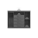 Ver imagem 7 de Quarto Completo Modu +1CÔMODA QC375 Jatoba/Areia - Santos Andirá