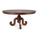 Ver imagem 1 de Mesa Redonda em Madeira Maciça 8 lugares Phil 160cm Canela