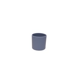 Kit 4 Peças Alimentação Bebê Silicone Prato Copo Garfo e Colher Cinza - 5