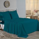 Ver imagem 1 de Jogo de Cama Casal Nobre 4 Peças Lençol com Elástico de 30cm de Altura Malha 100% Algodão - Petr