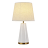 Abajur Horus 001b E27x1 Branco com Dourado Nitrolux - 1