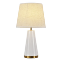 Ver imagem 1 de Abajur Horus 001b E27x1 Branco com Dourado Nitrolux