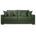 Ver imagem 2 de Sofá Living 3 Lugares Hotello Veludo Verde 2,00m
