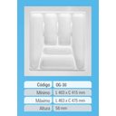 Ver imagem 3 de Organizador de Gavetas com 6 Divisor de Talheres - Branco