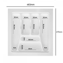 Ver imagem 2 de Organizador de Gavetas com 6 Divisor de Talheres - Branco