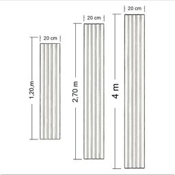 Painel Ripado Cinza Und - 4