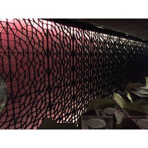 Painel Plástico Decorativo Grim Grid - Atex (piso/forro/divisória) - Kit C/ 4 Peças: 1m²