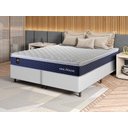 Ver imagem 2 de Conjunto Cama Box Super King c/ Molas Ensacadas Lagras Branco 193x203x66