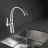 Torneira Cozinha Monocomando, 42cm, Bico Extensor Acabamento: Premium; Cor: Prata Brilho - 4
