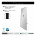 Ver imagem 5 de Espelho Argélia Preto LED Smart 180x90 Trapézio