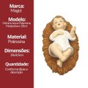 Ver imagem 7 de Menino Jesus na Manjedoura Poliresina 18cm X 9,5cm - Magizi