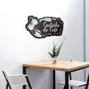Ver imagem 3 de Placa Decorativa Cantinho do Café Bule e Xícara 3D 19x36,7cm