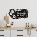 Ver imagem 2 de Placa Decorativa Cantinho do Café Bule e Xícara 3D 19x36,7cm