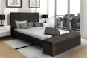 Ver imagem 2 de Kit Cabeceira e Calçadeira Raissa 138 cm Suede Marrom