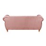 Sofá Nobreza 3 Lugares Cor:veludo Rosê 390 - 3