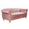 Sofá Nobreza 3 Lugares Cor:veludo Rosê 390 - 5