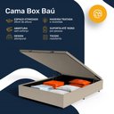 Ver mais imagens de Cama Box Baú com Colchão Ortopédico de Espuma D33 a Vácuo Sonno Full - Lucas Home - Casal
