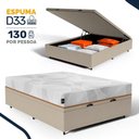 Ver imagem 4 de Cama Box Baú com Colchão Ortopédico de Espuma D33 a Vácuo Sonno Full - Lucas Home - Casal