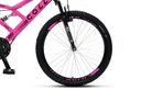 Ver imagem 2 de Bicicleta Gps 148 Dupla Suspensão e Freios V-brake, Aro 26 Aero, 36 Raias, 21 Marchas Colli Rosa