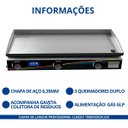 Ver imagem 3 de Chapa de Lanche Profissional Classic 105x50cm Jcn