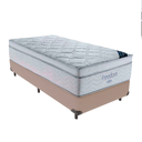 Ver imagem 1 de Cama Box Solteiro Bege e Colchão Freedom Molas Ensacadas Ortobom