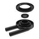 Ver imagem 1 de Queimador Econômico Duplo Completo de Fogão Industrial 14cm