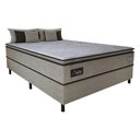 Ver imagem 2 de Cama Box Conjugado Casal com Colchão 138x67x188 Safira Gazin Cr35346 Castor